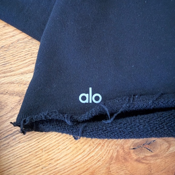 ALO Yoga Oversized Low Key Hoodie with Bell Sleeves in Black (Size XS) - Picture 7 of 11